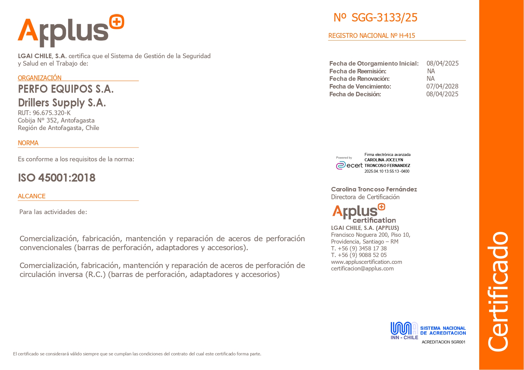 PERFO-EQUIPOS S.A. Certificado-45001_page-0001