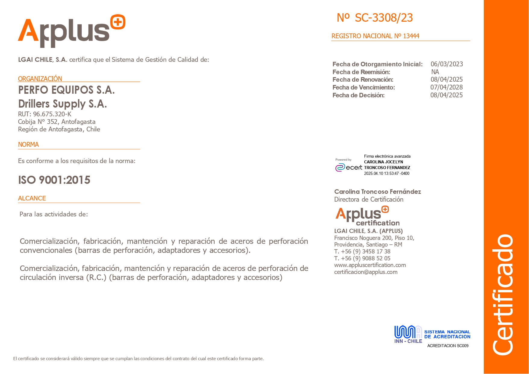 PERFO-EQUIPOS S.A. Certificado-9001_page-0001